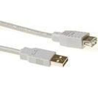 ACT SB2203 câble USB 3 m USB 2.0 USB A Ivoire