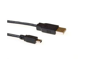 ACT SB2412 câble USB USB 2.0 1,8 m USB A Mini-USB B Noir
