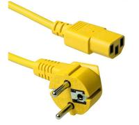ACT Schuko - C13, 3.0m Jaune 3 m Coupleur C13