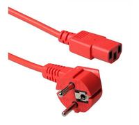 ACT Schuko - C13, 3.0m Rouge 3 m Coupleur C13
