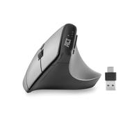 ACT Souris verticale 2400 dpi, uniquement pour droitier, souris ergonomique anti-rsi, souris sans fil Bluetooth 5.0 USB C et USB A - 2,4 GHz, jusqu'à 3 appareils - AC5155