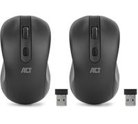 ACT Souris sans Fil Capteur Optique - 1000 DPI - Récepteur USB 2.4Ghz - Poignée de Pouce - Gaucher et droitier - Léger - AC5105 (Lot de 2)