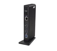 ACT Station d'accueil USB-A et USB-C 11 en 1, 2 Ports HDMI, 2 Ports USB 3.0, 4 Ports USB 2.0, Gigabit Ethernet, Microphone Audio Jack 3,5 mm et Casque - AC7049