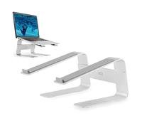 ACT Support en Aluminium pour Ordinateur Portable Design Ouvert pour Bureau, Support Ergonomique pour Ordinateur Portable jusqu'à 15,6", Coussinets antidérapants - AC8130