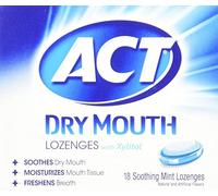 Act - Total Soins, Parfums Menthe, Pastilles Pour Apaiser La Sécheresse Buccale - 18 Unités