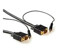 ACT VGA Câble Écran Ordinateur HD15Mm + Audio 5.00m
