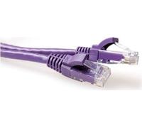 ACT Violet 2 mètres de câble patch U/UTP CAT6A snagless avec connecteurs RJ45