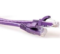 ACT Violet 2 mètres U/UTP CAT6 patch cable snagless with RJ45 connectors