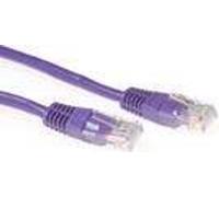 ACT Violet 3 mètres de câble patch U/UTP CAT6 avec connecteurs RJ45