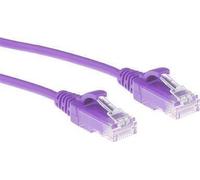 ACT Violet 3 mètres LSZH U/UTP CAT6 datacenter slimline patch cable snagless with RJ45 connectors (DC9303)