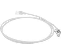 ACT White 1.5 meter LSZH U/FTP CAT6A datacenter slimline patch cable snagless with RJ45 connectors (DC6951)
