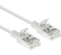 ACT White 3 meter LSZH U/FTP CAT6A datacenter slimline patch cable snagless with RJ45 connectors (DC6903)