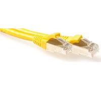ACT Yellow 10 meter LSZH SFTP CAT6A patch cable snagless with RJ45 connectors