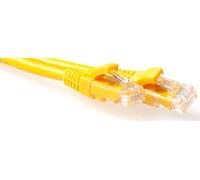 ACT Yellow 3 meter LSZH U/UTP CAT6A patch cable with RJ45 connectors