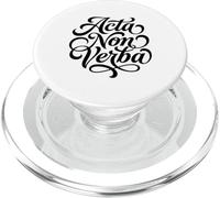 Acta Non Verba Actions Latin Pas Mots Devise PopSockets PopGrip pour MagSafe
