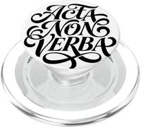 Acta Non Verba Latin Homme d'action PopSockets PopGrip pour MagSafe
