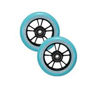 ACTA Roues Trottinette - 10 Spokes - 100 mm - Noir/Turquoise - Curb Skateboards