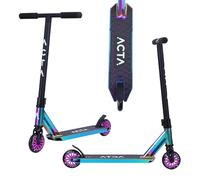 ACTA Trottinette Freestyle Enfant - Mini KSP - Néochrome - Enfant +4 Ans, Guidon Renforcé, Système de Compression HIC, Plateau Aluminium - Initiation Skatepark & Street