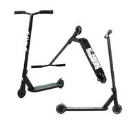 ACTA Trottinette Freestyle - Modèle KSP - Black - Adulte & Enfant +8 Ans, Guidon Renforcé, Système de Compression HIC, Plateau Aluminium - Tricks Skatepark & Street