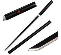 ACTASITEMS Épée Japonaise Sasuke Uchiha Cosplay Anime Épée en Bois - 104cm, Katana -Noir
