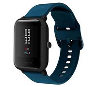 ACTECH Bracelet Compatible avec Amazfit Bip, GTR 42mm, GTS, GTS 2 Mini, 2e, 20mm Bracelet de Remplacement en Silicone Vert Foncé