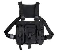ACTECH Poche poitrine pour homme Gilet tactique sans bretelles Gilet de course Harnais de combat Radio Poitrine Crossbody Poches Holster Gilet militaire Sac à bandoulière pour la chasse en plein air