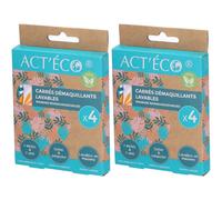 ACT'ECO Carrés démaquillants lavables 2x4 pc(s)