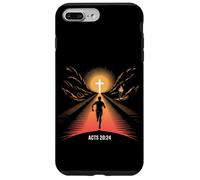 Actes 20:24 Christian Runner Faith Race Finish Line Cross Coque pour iPhone 7 Plus/8 Plus
