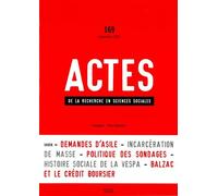 Actes de la recherche en sciences sociales, n° 169 L'Envers des institutions - Collectif - Seuil - broché - Revue