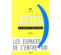 Actes de la recherche en sciences sociales, n°204: """Entre-soi"""