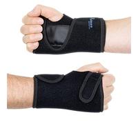 Actesso Attelle de Poignet Ajustement Facile - Soulagement du Canal Carpien, Entorse, Tendinite - Attelle Rigide pour Maintien Optimal - Néoprène - Jour et Nuit (Taille Universelle, Main Gauche)
