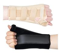 Actesso Orthèse de Poignet et Pouce - Idéale pour Le Traitement des fractures du scaphoïde, des douleurs et lésions du Pouce (L, Beige Droite)