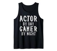Acteur by Day Gamer by Night Funny Gaming Theater Geek Nerd Débardeur