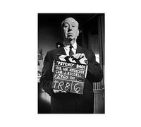Acteur de cinéma - Alfred Hitchcock - Poster sur toile pour décoration de salon, chambre à coucher, style sans cadre, 30 x 45 cm