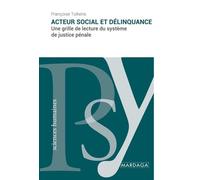 Acteur Social Et Délinquance - Une Grille De Lecture Du Système De Justice Pénale