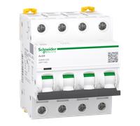 Acti9 iC60N - Disjoncteur - 4P - 63A - Courbe C - 400Vca - 6000A/10kA - SCHNEIDER ELECTRIC - A9F77463