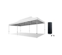 Actiexpress Tente Pliante, Barnum 4X6 4X8 Structure en Alu 45mm Toit 450g/m² Anti-feu qualité Pro + Sac de Transport (Noir, 4X8)