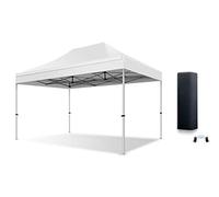 Actiexpress Tente Pliante Barnum Pliant Tonnelle Professionnelle 2x2,3X3,3x4.5,3x6,4x8 Structure en Aluminium 45mm Toit 450g/m² qualité professionelle (Blanc, 3x4.5)