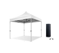 Actiexpress Tente Pliante Barnum Pliant Tonnelle Professionnelle 2x2,3X3,3x4.5,3x6,4x8 Structure en Aluminium 45mm Toit 450g/m² qualité professionelle (Blanc, 3x3)