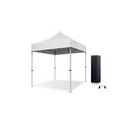 Actiexpress Tente Pliante Barnum Pliant Tonnelle Professionnelle 2x2,3X3,3x4.5,3x6,4x8 Structure en Aluminium 45mm Toit 380g/m² qualité professionelle (Blanc, 2x2)