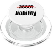 Actif, Passif, Humour Comptable, CPA, impôt, Audit PopSockets PopGrip pour MagSafe