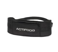 ACTIFDOG Ceinture CANICROSS, Course à Pied, Promenade avec Chien, très légère, Mains Libres, réglable, Logo réfléchissant (M: 80-100cm, Noir)