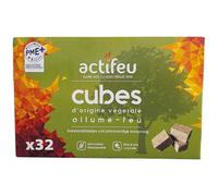 ACTIFEU Allume feu bois & cire végétale 32 cubes
