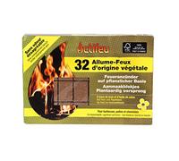 Actifeu Cubes Bois certifiés FSC Plaque Prédécoupée x32