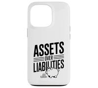 Actifs sur passifs Littératie financière Motivation Coque pour iPhone 13 Pro