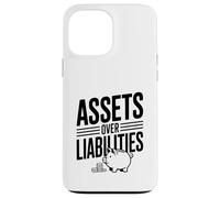 Actifs sur passifs Littératie financière Motivation Coque pour iPhone 13 Pro Max