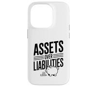 Actifs sur passifs Littératie financière Motivation Coque pour iPhone 14 Pro
