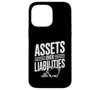 Actifs sur passifs Littératie financière Motivation Coque pour iPhone 14 Pro Max
