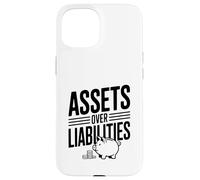 Actifs sur passifs Littératie financière Motivation Coque pour iPhone 15