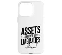 Actifs sur passifs Littératie financière Motivation Coque pour iPhone 15 Pro Max